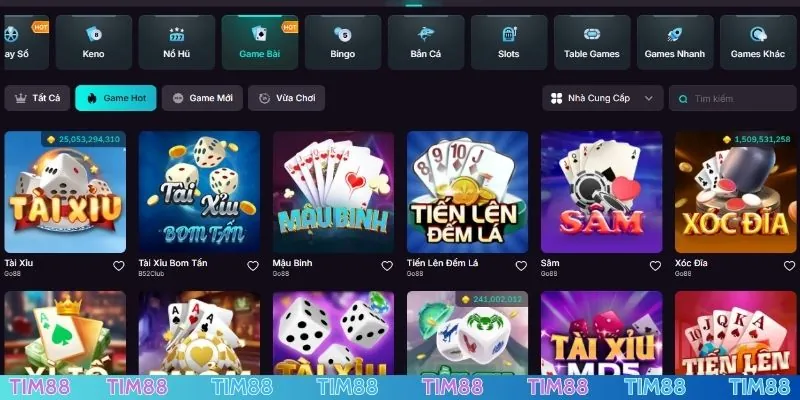 Sảnh game bài nhiều thể loại có cách chơi sáng tạo
